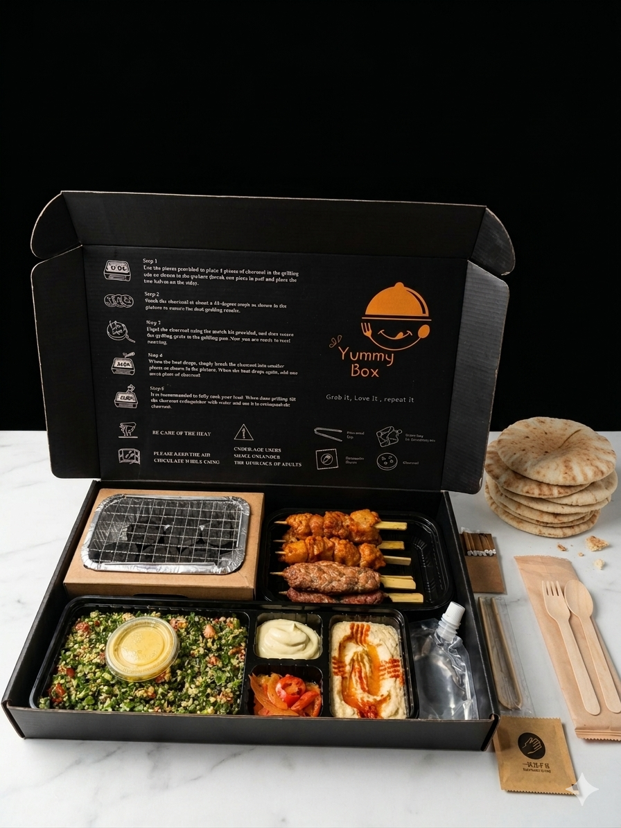 Single mixed  BBQ box